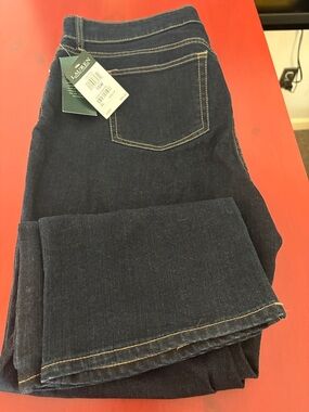 Lauren Ralph Lauren Dark Wash Straight Leg Jeans